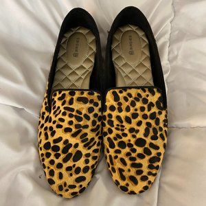 Birdies The Starling Flat Cheetah Print Calf Hair